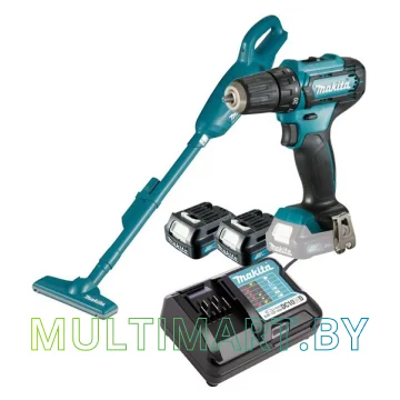 Набор Makita CLX226X1 (шуруповерт, пылесос, 2 АКБ)